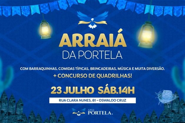 Portela promove Arraiá no próximo sábado em sua quadra